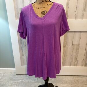 LANE BRYANT TEE SHIRT 14/16 - NWOT  PURPLE.